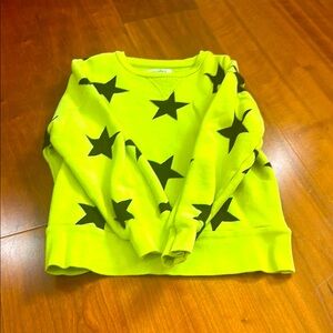Nununu Kids Star Print Sweatshirt - Neon Green